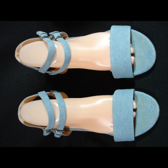 Unisa Women’s Blue High Heel Open Toe Sandals - Picture 3 of 8